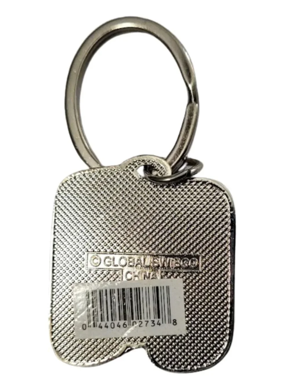 SWIBCO NW0T Gold & Pink Galaxy Keychain Silver Metal Personalized Initial M
